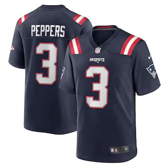 mens nike jabrill peppers navy new england patriots game je
